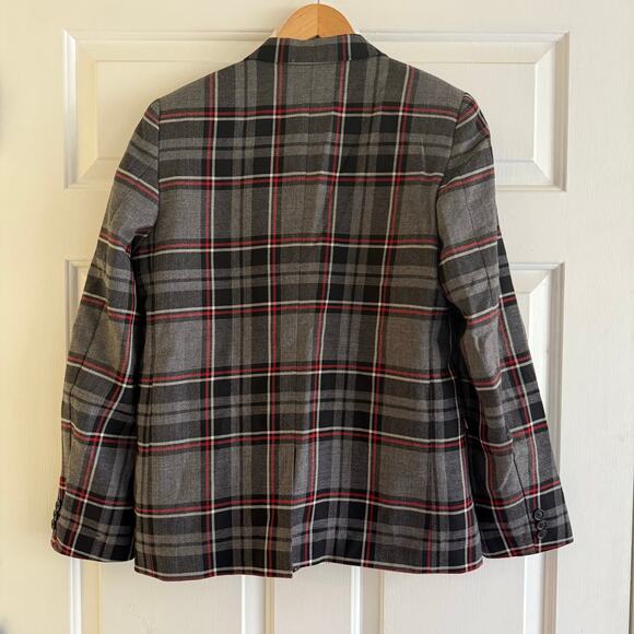 Brooks Brothers Two-Buttoned Plaid Wool Blazer Jacket Size Large Preppy Academia - Picture 5 of 9